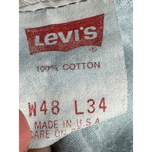 VTG 90s Levi's 540 Relaxed Fit Brown Tab High Rise Jeans Men's W:46 I:30 - Picture 11 of 12